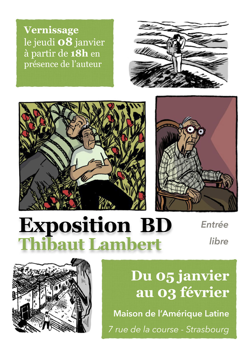 Exposition Thibaut Lambert - Strasbourg, Maison de l'Amrique Latine (5 janvier / 3 fvrier 2015)