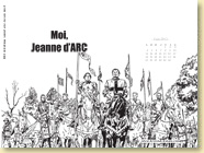 Fond d'écran de JUIN 2012 n°4 : Moi, Jeanne d'Arc de Valérie Mangin et Jeanne Puchol (en librairie depuis le 16 mai 2012)