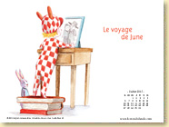 JUILLET 2015 - Fond d'cran n1 : Le voyage de June - Sophie Kovess-Brun, Sandrine Revel / Jeunesse (juillet 2015)