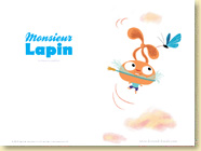 Monsieur Lapin - T2, La chasse au papillon de Baptiste Amsallem et Loc Dauvillier / Jeunesse - Voir les 3 fonds d'cran