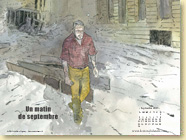 SEPTEMBRE 2013 - Fond d'cran n2 : Un matin de septembre de Jrme Pigney / Un roman graphique (Des ronds dans l'O - aot 2013)